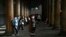 People visit the Church of the Nativity, traditionally believed to be the birthplace of Jesus Christ, on Christmas Day in the West Bank city of Bethlehem, Saturday, Dec. 25, 2021. 