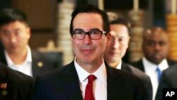 El secretario del Tesoro de EE.UU., Steven Mnuchin, se mostró optimista sobre aliviar las tensiones comerciales con China. 