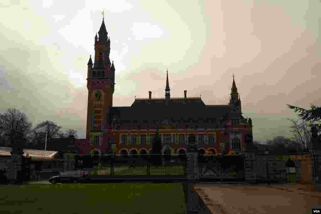 The International Court of Justice ,The Hague, Netherlands.