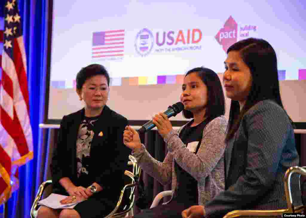 The U.S. Embassy in Cambodia hosted an event highlighting the US-Cambodia partnership that champions women and gender equality, counters gender-based violence, and empowers LGBTQ community in Cambodia, March 2020. (Photo courtesy of U.S. Embassy in Cambod