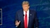 Republican presidential nominee former President Donald Trump speaks during a presidential debate with Democratic presidential nominee Vice President Kamala Harris at the National Constitution Center, Sept. 10, 2024, in Philadelphia. 