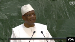 Ibrahim Boubacar Keita, président du Mali, le 25 septembre 2019.