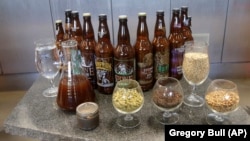 A selection of beers produced by Stone Brewing in California.