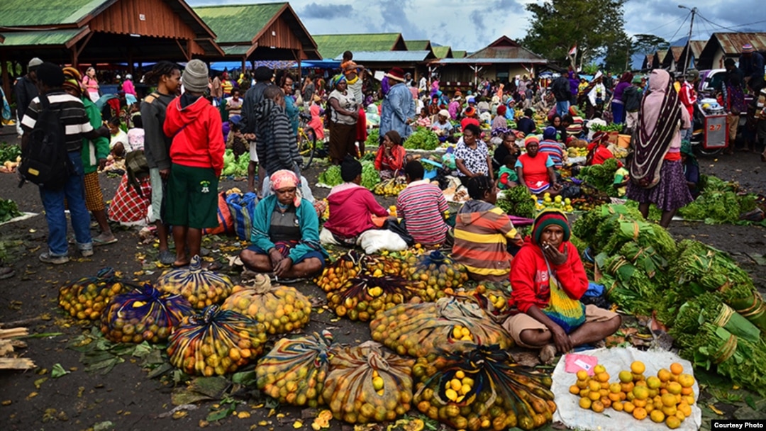Pasar Tradisional di Wamena, Papua (Foto: dok).
