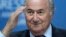 FILE - In this June 1, 2011 file photo Sepp Blatter attends a press conference in Zurich, Switzerland. Sepp Blatter will go to sport's highest court on Aug. 25, 2016 to challenge his six-year ban from football for approving a $2 million FIFA payment to an adviser.