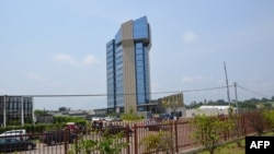 FILE - A photo shows the headquarters building of the Economic and Monetary Community of Central African States (CEMAC), in Libreville, Gabon, June 12, 2013. 