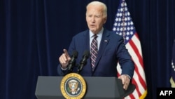 ARCHIVO - El presidente de Estados Unidos, Joe Biden, hace una declaración sobre el ataque terrorista en Nueva Orleans en Bourbon Street desde Camp David, Maryland, el 1 de enero de 2025.