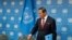 FILE - North Korea's U.N. Ambassador Kim Song arrives for a news conference at U.N. headquarters, in New York, May 21, 2019. 