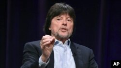 FILE - Ken Burns participates in the "The Vietnam War" panel during the PBS portion of the 2017 Summer TCA's in Beverly Hills, California, July 30, 2017.