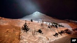 FILE - The site of an avalanche at Lavachet Wall in Tignes, France, that killed four snowboarders, Feb. 13, 2017.