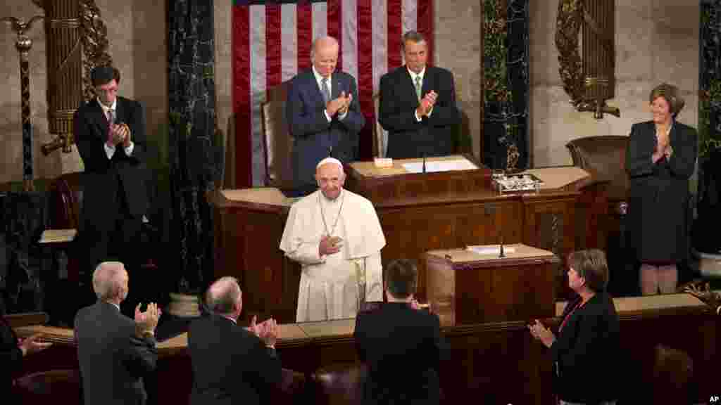 Pope Fransic address in Congress.