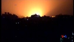 2014-08-26 美國之音視頻新聞: 以色列空襲加沙造成兩人死亡