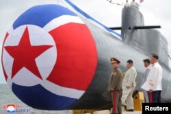Nova sjevernokorejska podmornica. (Foto: KCNA via Reuters)