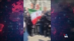 به آتش کشیده شدن پرچم جمهوری اسلامی در سومین روز اعتراضات دانشجویان در ایران