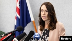 FILE - New Zealand Prime Minister Jacinda Ardern speaks during a news conference in Christchurch, New Zealand, March 13, 2020. 