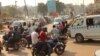 An intersection is seen in Kampala, Uganda, Feb. 12, 2014. (Hilary Heuler/VOA)