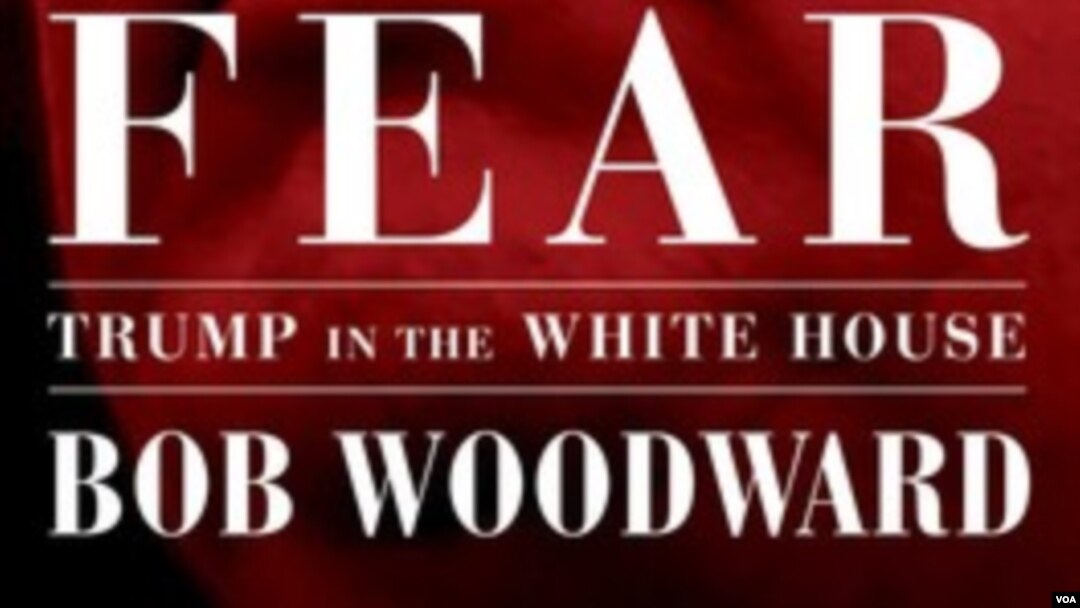 Korice knjige Boba Woodwarda "Strah: Trump u Bijeloj kući"