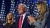 President-elect Donald Trump at an election night watch party at the Palm Beach Convention Center, Nov. 6, 2024, in West Palm Beach, Florida.