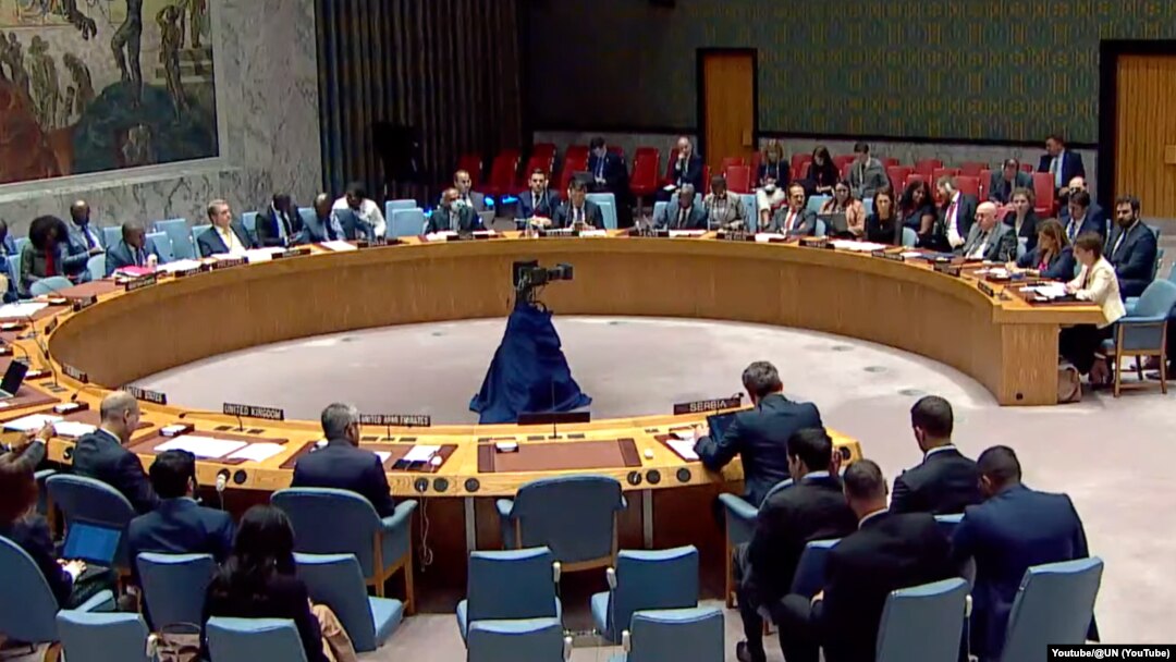 Sednica Saveta bezbednosti UN o izveštaju generalnog sekretara UN o radu UNMIK-a. (Foto: Youtube/@UN)