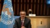 El director general de la OMS, Tedros Adhanom Ghebreyesus, participa en la Asamblea Mundial de la Salud, en Ginebra, el 24 de mayo del 2021. 