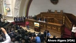 La Asamblea Nacional de Venezuela realiza un acto en rechazo de la Asamblea Constituyente el sábado, 19 de agosto de 2017.