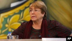 La Alta Comisionada de la ONU para los Derechos Humanos, Michelle Bachelet, no está de acuerdo con postura de excombatientes ni gobierno colombiano tras anuncio de rearme de las FARC.