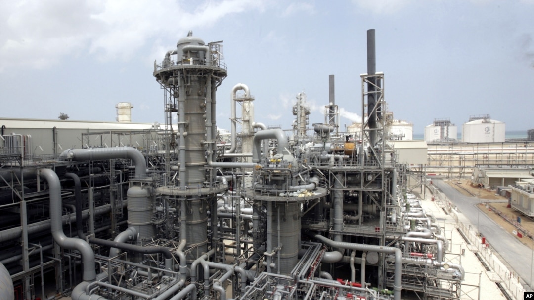 FILE - A gas production facility is seen in at Ras Laffan, Qatar, April 4, 2009. Vietnam plans to start using LNG for the first time in 2020, a decision that highlights how hard it is for countries to balance energy costs with environmental protection.