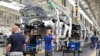 FILE - A general view of a production line in a Volkswagen plant in Emden, Germany Sept. 20, 2024. 