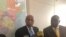 Visiting United Nations’ Assistant Secretary-General for Political Affairs Tayé-Brook Zerihoun (left) speaks on reporters in Harare 20 June 2018 while Zimbabwe Foreign minister Sibusiso Moyo looks on. 