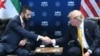 US President Donald Trump meets Syrian President Ahmed al-Sharaa (L) on the sidelines of the NATO Summit at Bestepe Presidential Compound in Ankara, on July 8, 2026.