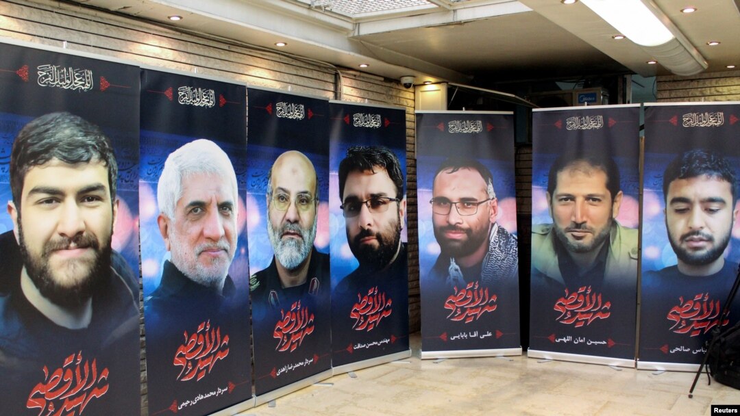 وێنەی ئەو ئەفسەرانەی ئێران کە لە هێرشەکەی سەر کونسوڵخانەی ئێراندا لە سوریا کوژران