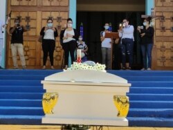 Funeral Ileana Lacayo, periodista de Nicaragua. [Cortesía]