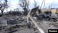 Aftermath of fires in Lahaina, Hawaii