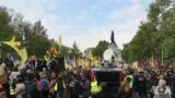 خۆپیشاندانی پاریس دژ بە هێرشەکانی تورکیا بۆ سەر کوردەکان لە باکوری سوریا