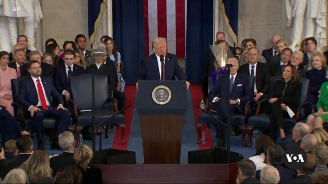 Newly sworn-in President Trump calls for ‘revolution of common sense’ 