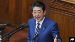安倍星期一（1月20日）稱 日本將組建太空防御部門。