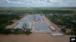 FILE - A view of the canal at Prek Takoe village eastern side of Phnom Penh, Cambodia, July 30, 2024.