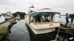 A government fisheries inspection boat is tied up in Fiji's capitol Suva, unable to work because of the lack of money (File Photo)