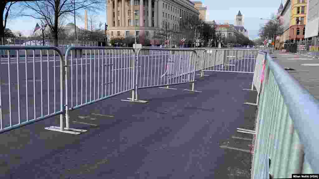 USA, Washington, city center ahead the inauguration ceremony