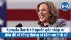 Kamala Harris từ nguồn gốc nhập cư đến đề cử tổng thống có tầm vóc lịch sử