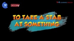 Thành ngữ tiếng Anh thông dụng: To take a stab at something | VOA