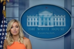 White House Press Secretary Kayleigh McEnany speaks during the media briefing at the White House in Washington, June 29, 2020.