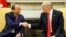 U.S. President Donald Trump (R) welcomes Vietnam's Prime Minister Nguyen Xuan Phuc at the White House in Washington, May 31, 2017. 