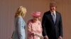 FILE - Britain's Queen Elizabeth speaks with U.S. first lady Jill Biden as U.S. President Joe Biden looks on while watching a Guard of Honour march past, at Windsor Castle, in Windsor, Britain, June 13, 2021. (Matt Dunham/REUTERS)