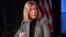 Kathy Lueders lors d'une conférence de presse après un vol d'essai de Falcon 9 (SpaceX), au Centre Spatial Kennedy de Cape Canaveral, en Floride, le 19 janvier 2020. Kathy Lueders a été nommée directrice des vols habités de la Nasa le 12 juin. (AP Photo/John Raoux)