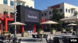 Markas Facebook di Menlo Park, Silicon Valley (VOA/Vina).