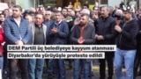 DEM Partili üç belediyeye kayyum atanması Diyarbakır’da yürüyüşle protesto edildi 