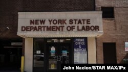 Una vista del Departamento de Trabajo de Nueva York durante la pandemia el 12 de mayo de 2020.