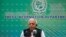 Pakistan's aviation minister Ghulam Sarwar Khan speaks during a press conference in Islamabad, Pakistan, June 24, 2020. 