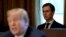 FILE - White House Senior Adviser Jared Kushner sits behind U.S. President Donald Trump during a cabinet meeting at the White House in Washington, Nov. 1, 2017.